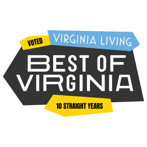 Virginia Living Best of Virginia award badge - voted 10 straight years